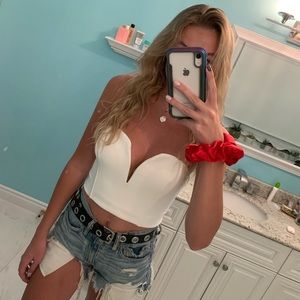 NWT Dynamite Bustier Crop Top